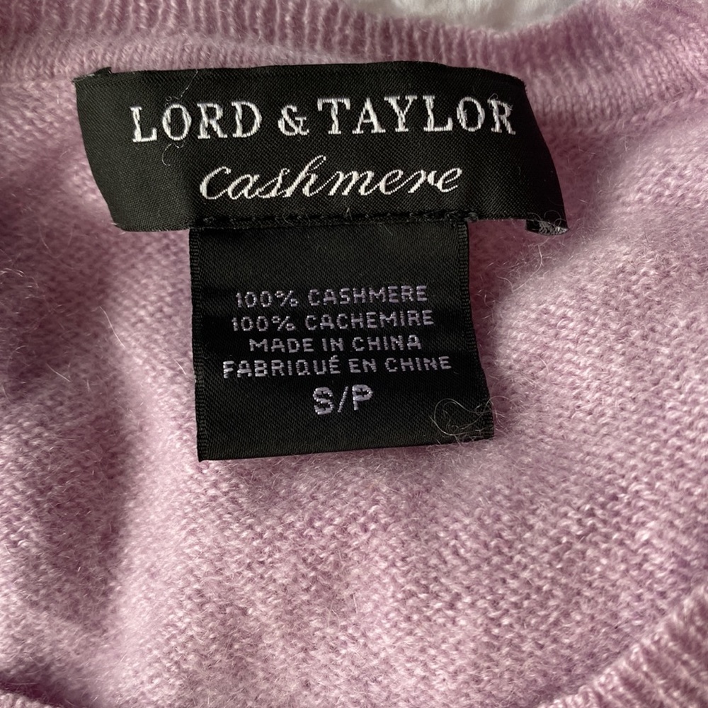 100% cashmere lavender sweater